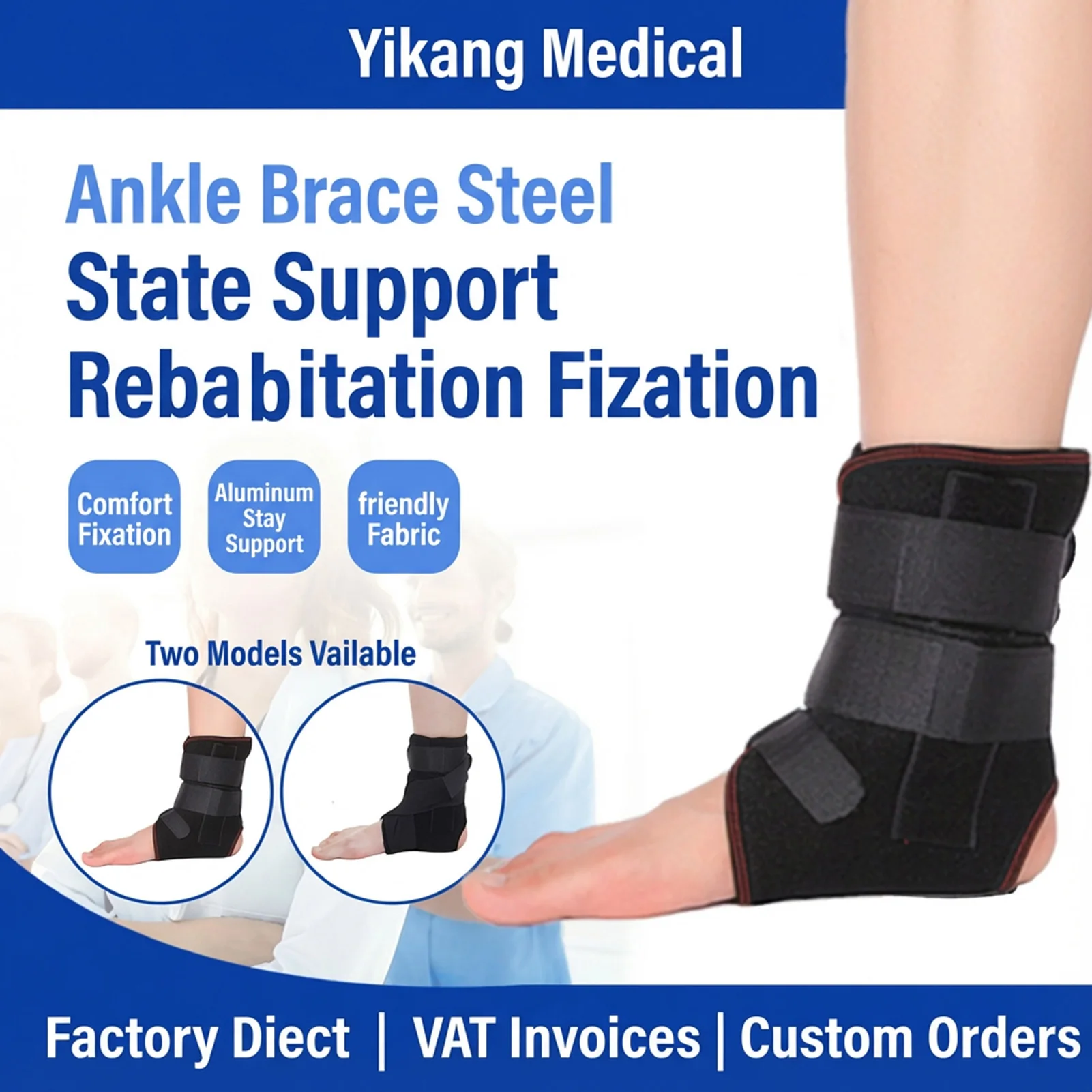 

Ankle Brace Support Adjustable Stabilizer for Sprain Recovery Anti-Roll Breathable Design Left Right Foot Universal Fit