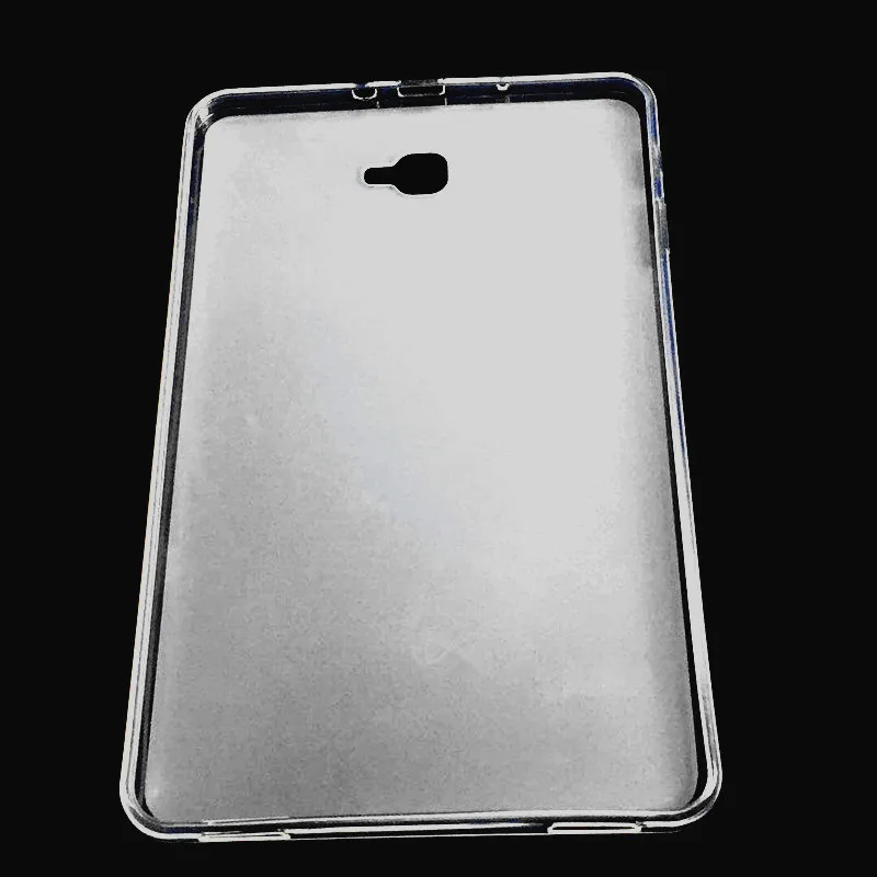 Case for Samsung Galaxy Tab A6 10.1 2016 SM-T580 SM-T585 Transparent Soft TPU Tablet Case Shockproof Protective Shell+Gift