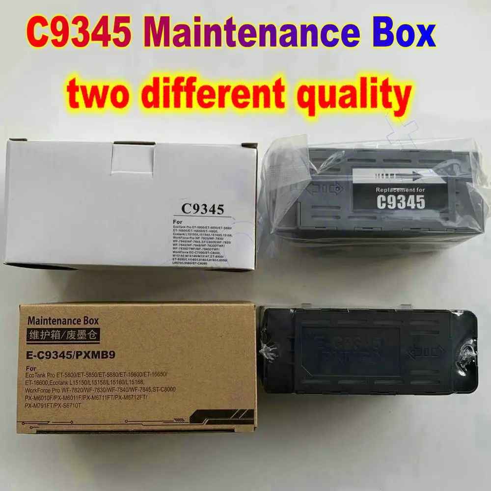 C9345 Maintenance Tank Waste Ink Box for Epson WF-7820 Wf-7840 L8050 L8180 L8160 L15158 L15168 L15150 L15160 L6558 C12C93459 Kit