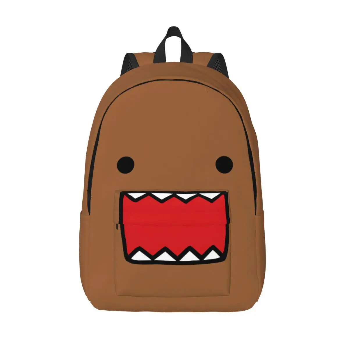 Domo-Kun 클래식 배낭 내구성 고등학교 작업 Domo Kun Doll Face Daypack 남성용 여성용 노트북 컴퓨터 숄더 백