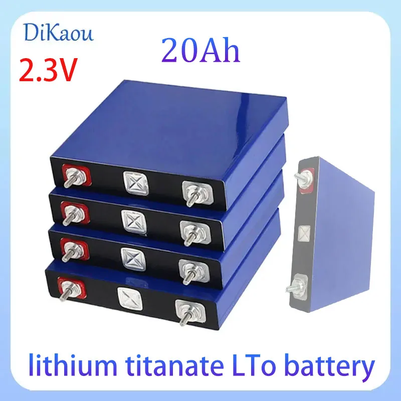 1-2pcs 2.3V 20Ah Lithium Titanate Batte LTO 450A Discharge 20000 Times Suitable for DIY 12V 24V Low Temperature Resistant Batter