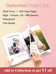 DGBG Photobook özelleştirilmiş fotoğraf albümü bebek büyüme yıldönümü DIY fotoğraf baskı kitap kayıt içine düğün seyahat hatıra