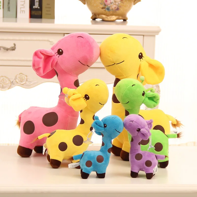 Unisex Cute Gift Plush Giraffe Soft Toy Animal Dear Doll Baby Kid Child Christmas Birthday Happy Colorful Gifts Plush Doll Toy