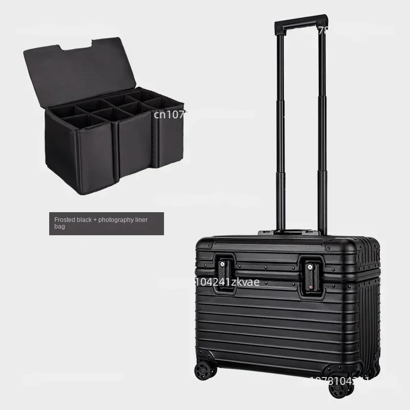 All aluminum magnesium alloy suitcases, men's and women's suitcases, carry on suitcases, wheel storage boxes