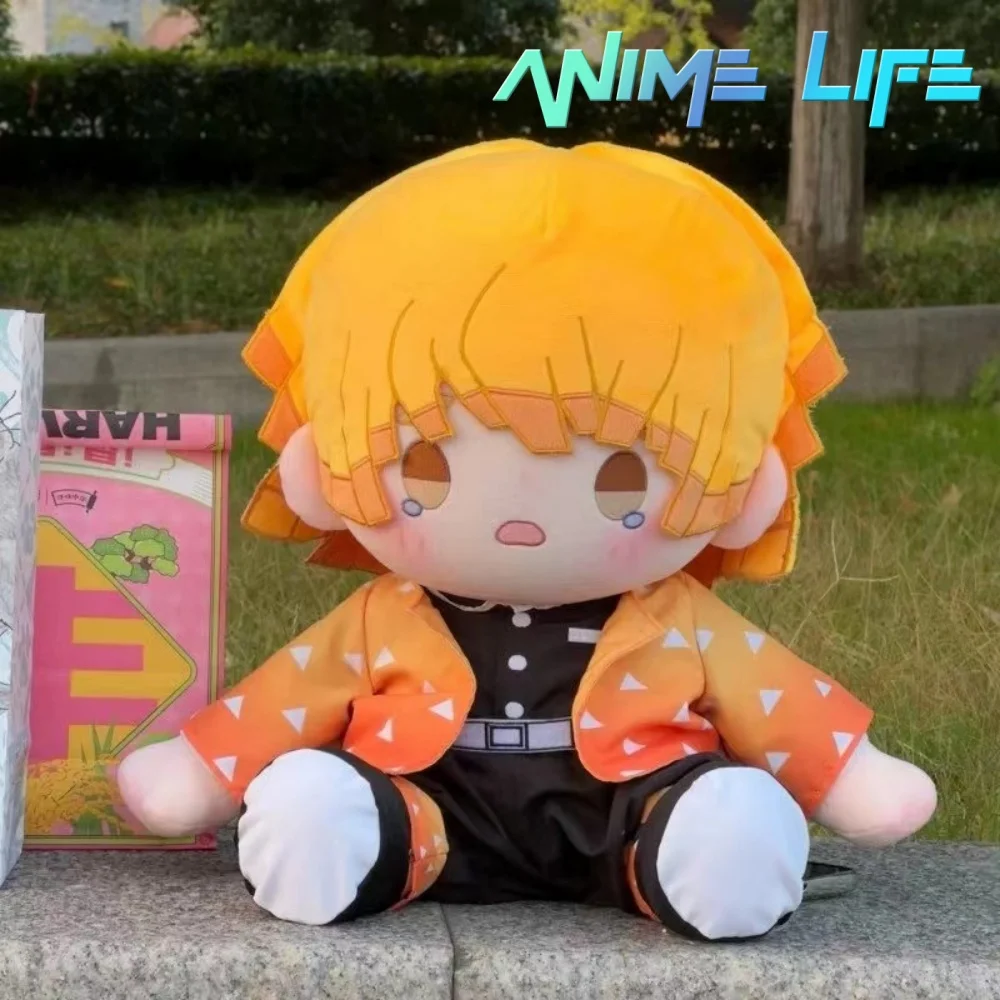 

Available Plushie Hot Anime Demon Zenitsu 40cm Doll Toy Sitting Body Clothes Costume Dress Up Game Pillow Cosplay