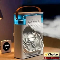 Portable 3 in 1 Fan AIr Conditioner Household Small Air Cooler LED Night Lights Humidifier Air Adjustment Home Fans Dropshipping