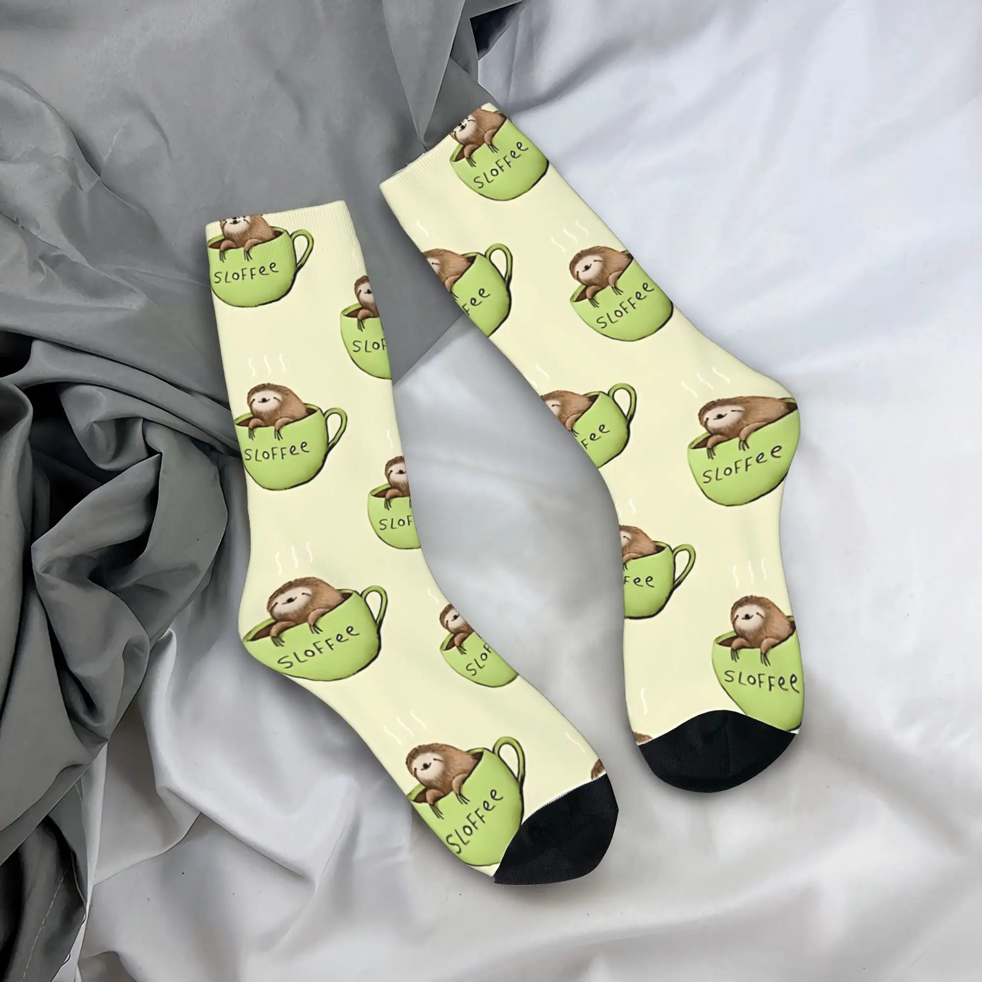 

Носки Sloffee Sloth, кавайные чулки, осенние мужские носки против пота, удобные уличные носки с узором