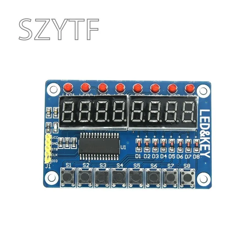 

TM1638 Module Key Display For AVR Arduino New 8-Bit Digital LED Tube 8-Bit