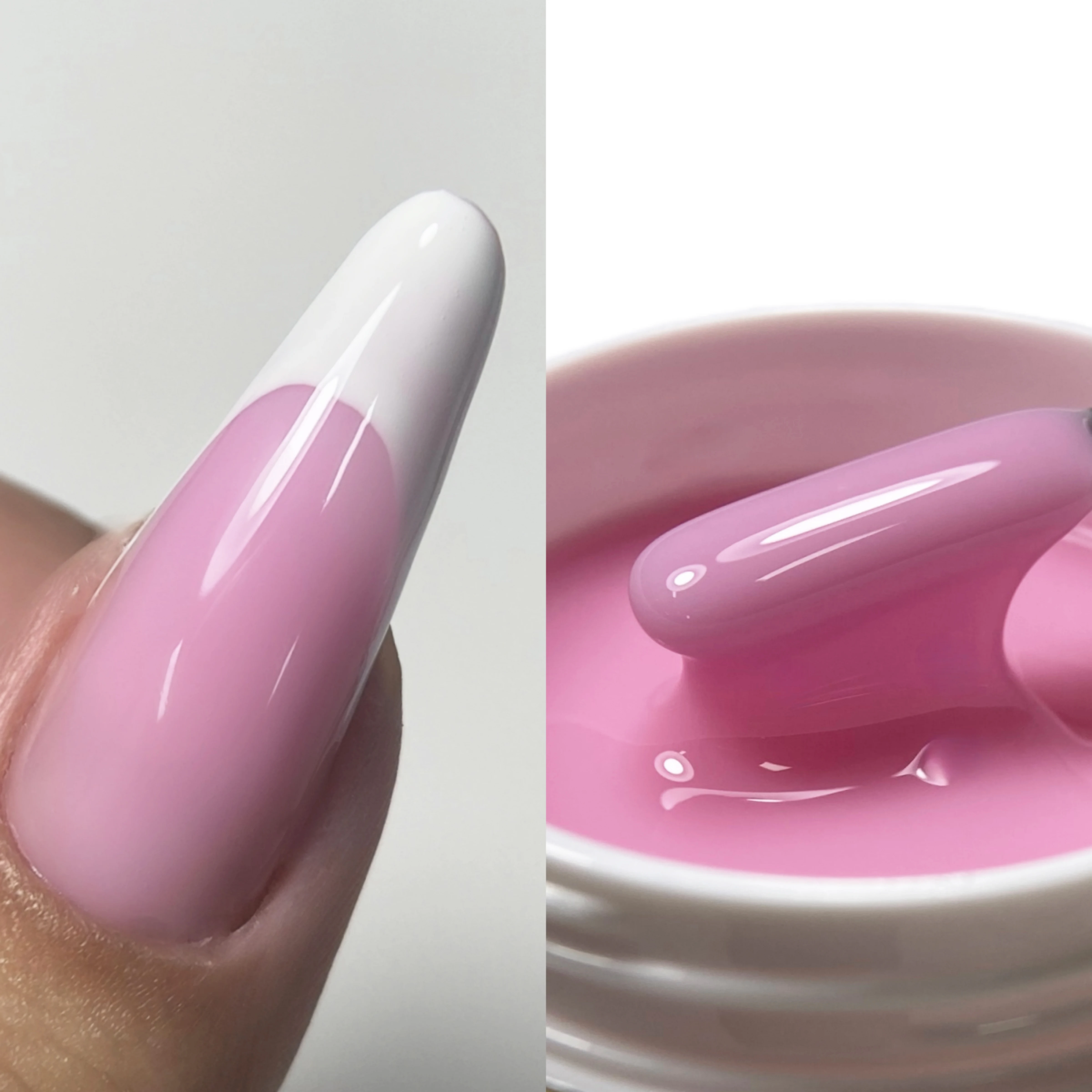 MSHARE TPO Free Liquid Acrylic Gel Acrygel Builder Nail Gel For Nails Extension Constuction Pink Shade Self Leveling Soak Off image 3