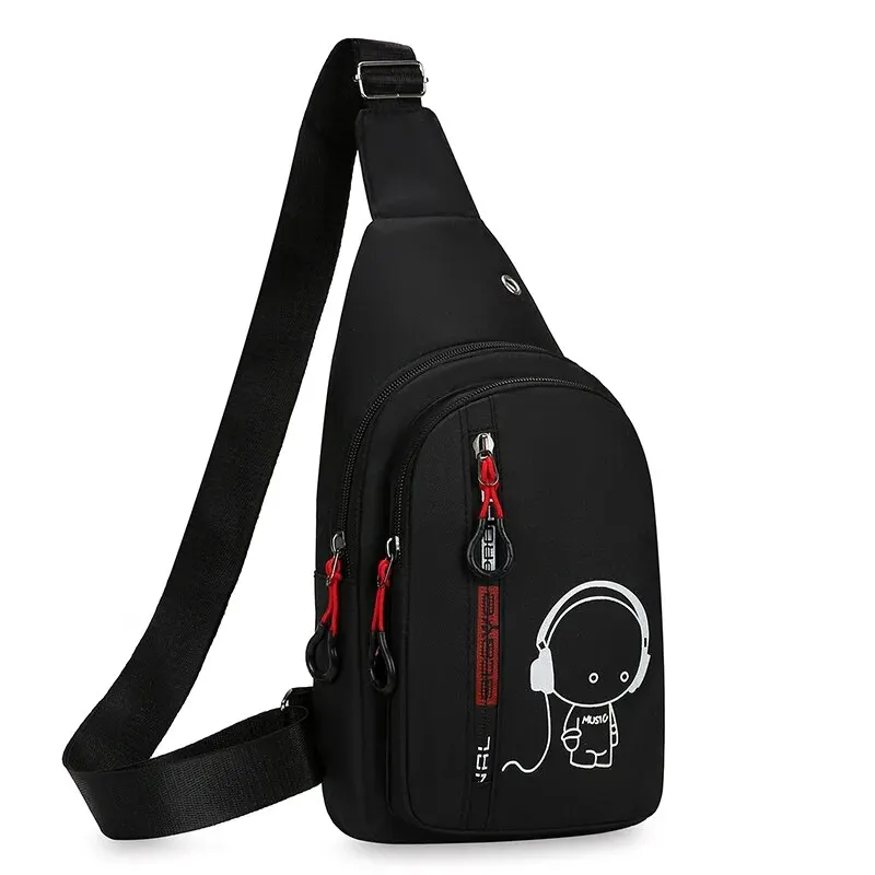 Chest Bag Men\'s One Shoulder Crossbody Bag Large Capacity Outdoor Sports And Leisure Fashion Small Shoulder Bag Large Capacit