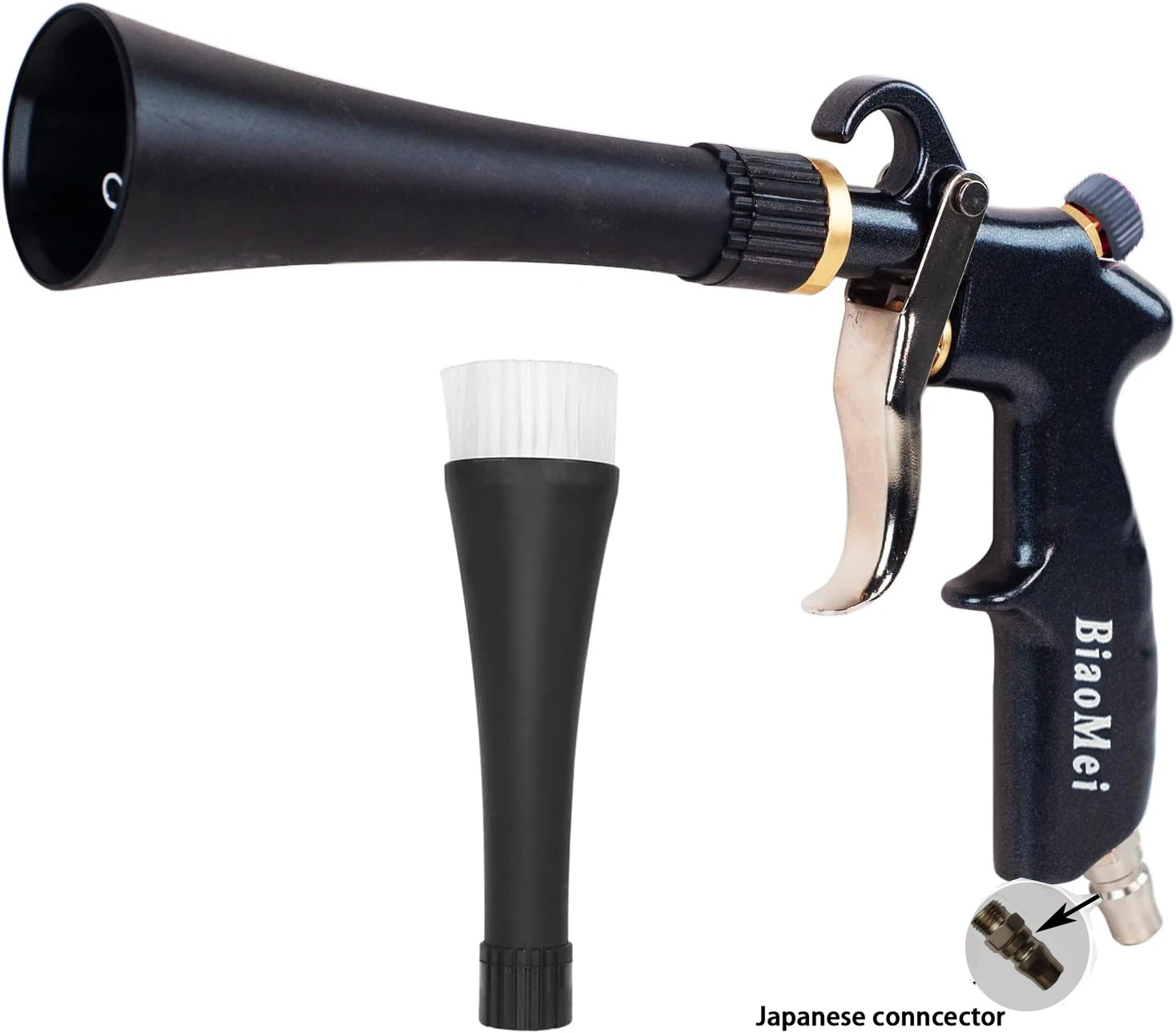 Tornador Luchtblaaspistool Auto-interieur Reiniging Tornado Gun Hogedruk Auto Detaillering Reinigingsgereedschap met mondstuk