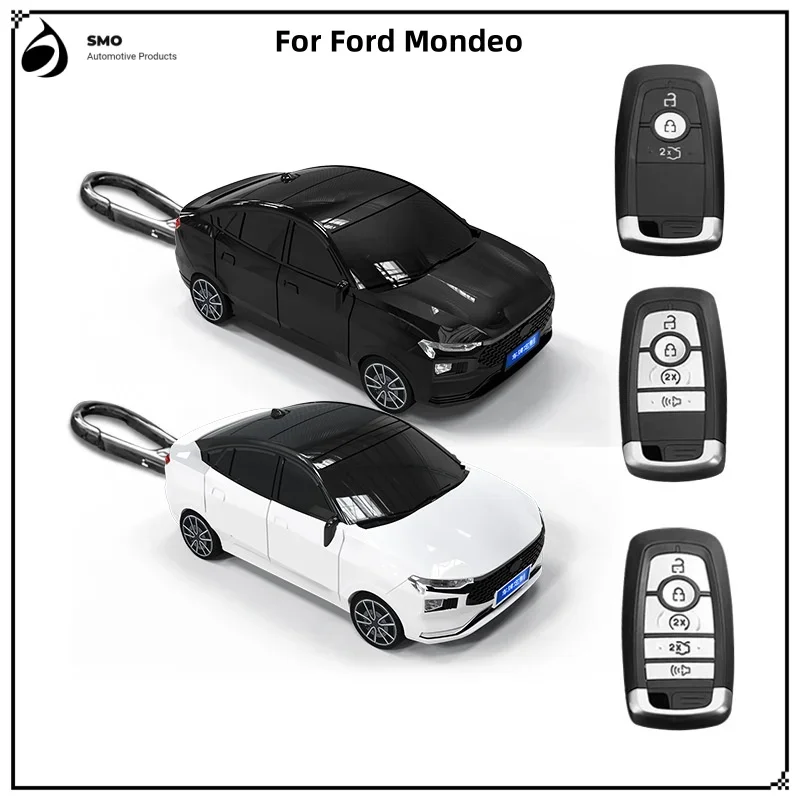 

For Ford Mondeo Key Cover with Lights Car Keyfob Car Model Key Protector Auto Accessories Creative Personalized Gift New