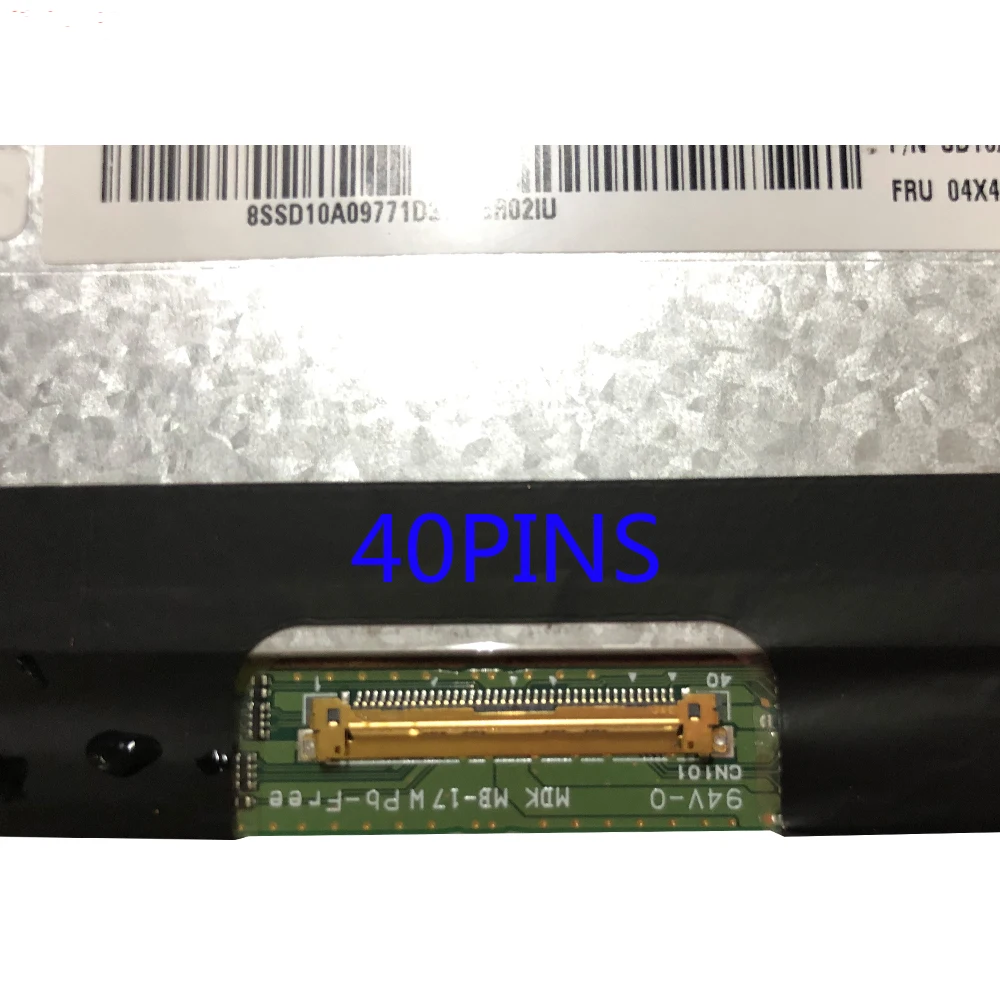 Imagem -05 - Lcd para Lenovo Thinkpad Thinkpad T540p T550 T540 W540 W540 W550s W540p Fru 04x4064 04x5541 Vvx16t028j00 15.6in Fru40pins