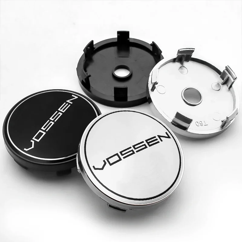 

4pcs 56+60mm Car Styling Vossen Wheel Center Hub Caps Rim Cover Badge Emblem Sticker Auto Accessories