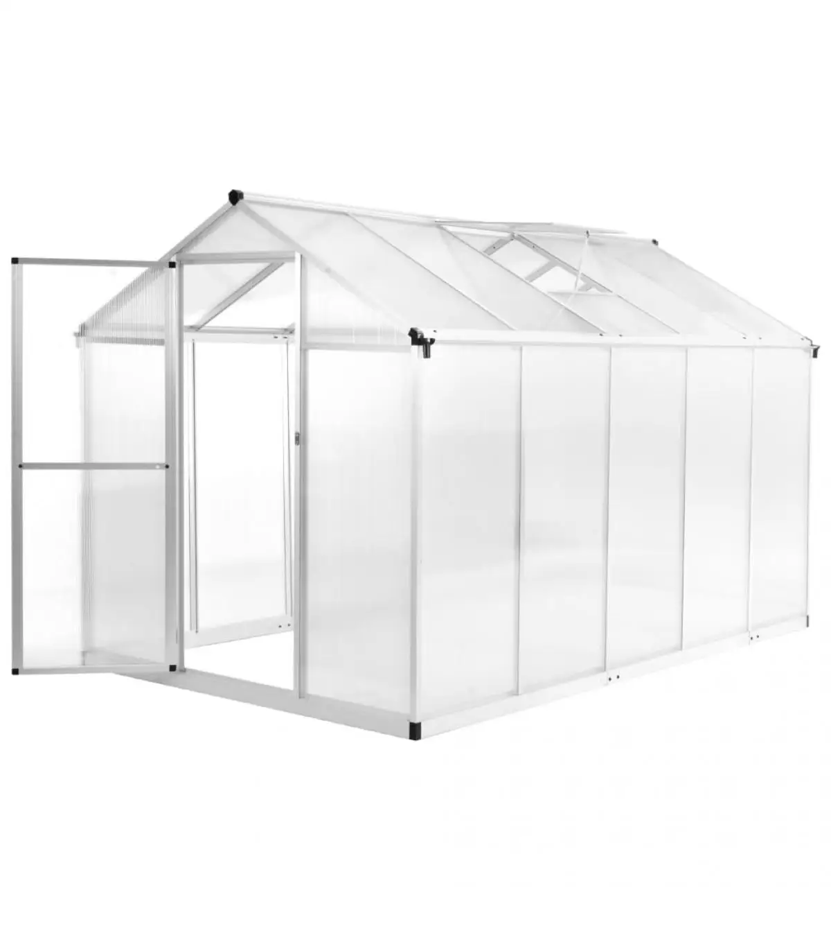 Greenhouse aluminum 302x190x195 cm 11,19 m³