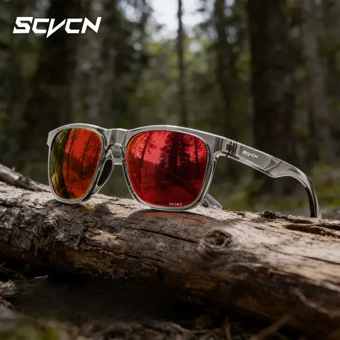 2026 SCVCN Men's Sunglasses 2026 Polarized Camping Women's Hiking Driving Glasses Sports UV400 Lenses Y2K Glasses Luxury Eyewear