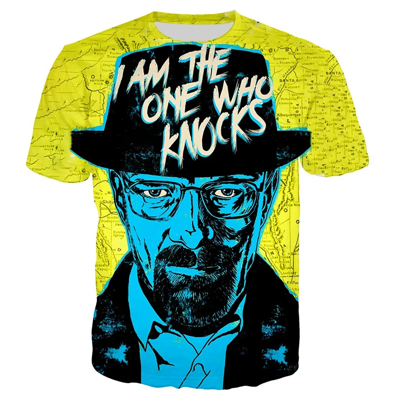 Breaking Bad 3D Print T Shirt Men Women Summer Fashion Casual Hip Hop T-shirt Harajuku Streetwear Oversized Tops Tees