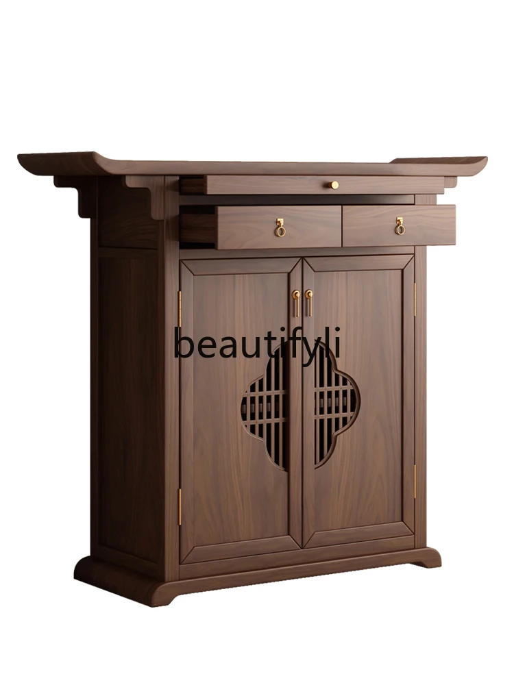 

New Chinese-style simple table incense case Guan Gong Shentai Cabinet Buddhist Hall Buddhist Cabinet Buddhist Table