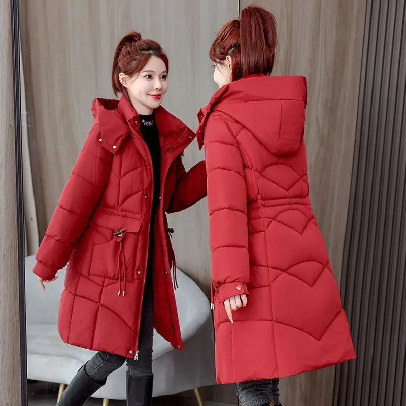 

Cotton-padded Clothes Women's Winter Down Cotton-padded Clothes Are Fashionable Slim Thin Thickened Coats Jackets Are in Stock.