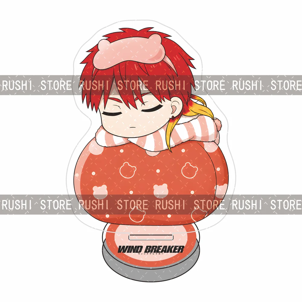 WIND BREAKER 10cm Acrylic Stand Figure Keychain Cute Sleep Chibi Character Desk Decor Anime Collection Gift