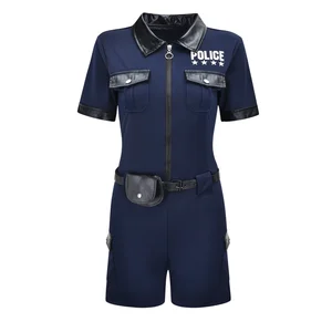 Frauenpolizeikostüm mit sexy Polizist Bodysuit Verführungspolizei Cosplay Carnival Halloween Fantasy Kleid 6 Hauptverkäufe der sexy Polizei - №6