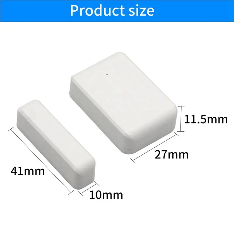 ABJF-10X 2,4 Ghz inalámbrico TTLOCK Sensor de puerta detección de contacto de puerta Windows abrir cerrar el estado funciona con la aplicación TTLOCK