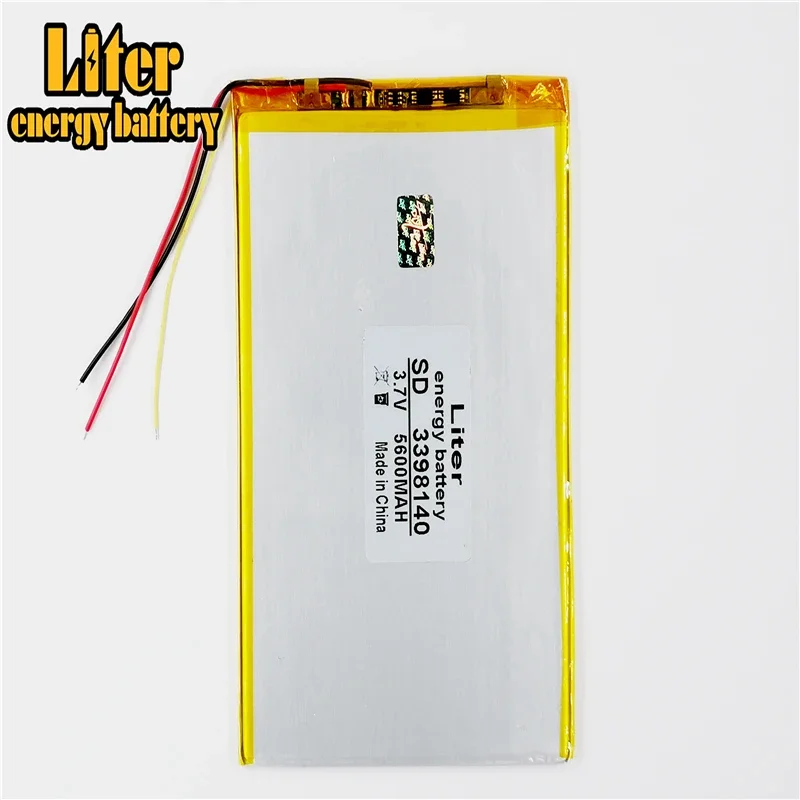 3 Line Tablet PC Kapasitas Baterai 3398140 3.7V 30100140 3098142 5600mA Universal Baterai Li-ion untuk Tablet Pc 8-10Inch
