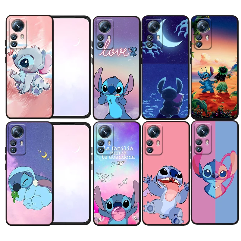 Чехол для телефона Disney Stitch Monster для Xiaomi Mi 13 12T 12S 12X 12 11 11T 11i 10T 10 Pro Lite Ultra 5G Funda, черный чехол