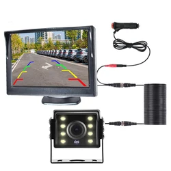 Universal Backup Car Rear view Camera with 4.3or 5 / 7 inch Monitor for Truck HD Screen LED Night Vision Waterproof Paking Bus