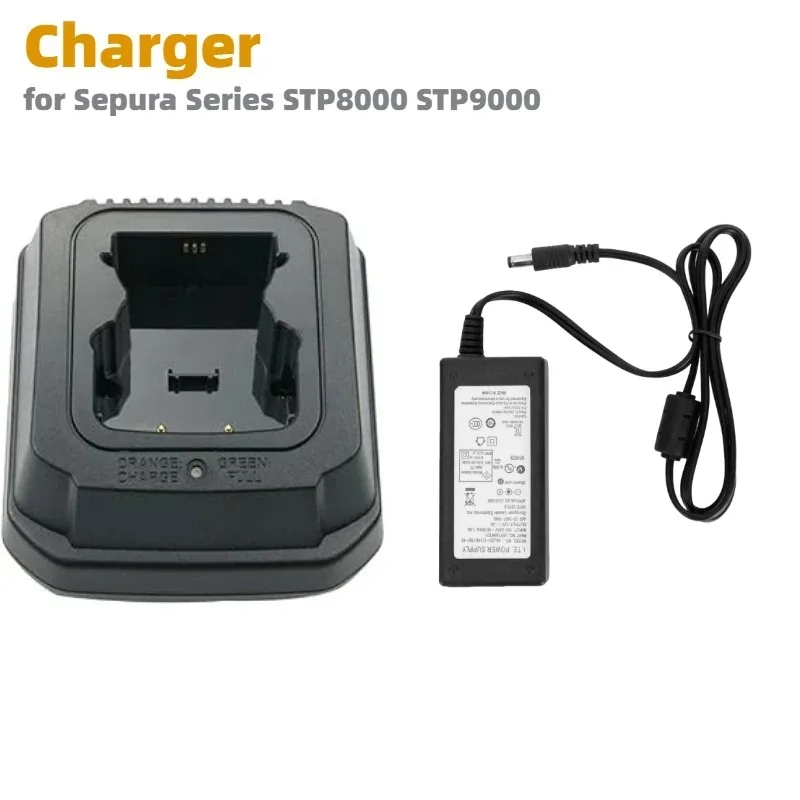 

Desktop Rapid Battery Charger Base Set for Sepura Series Walkie Talkie STP8000 STP9000 Ham Radio Hf Transceiver Charger