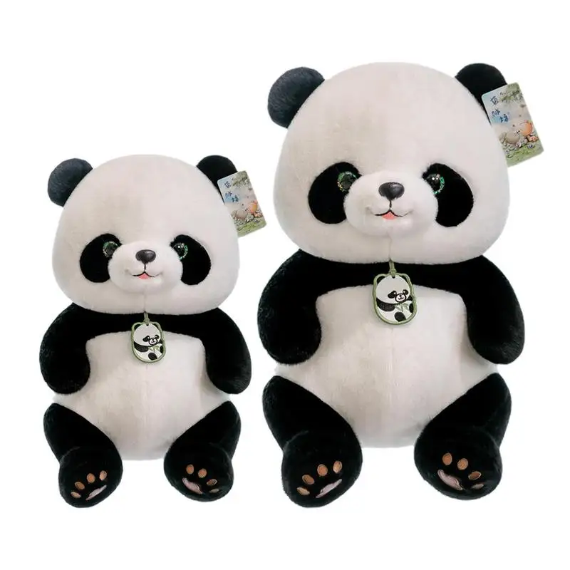 Plush Panda Stuffed Animal Soft Touch Plush Panda Cushion Pillow Adorable Animal Pillow Cushion Delicate Touch Statue Toy For