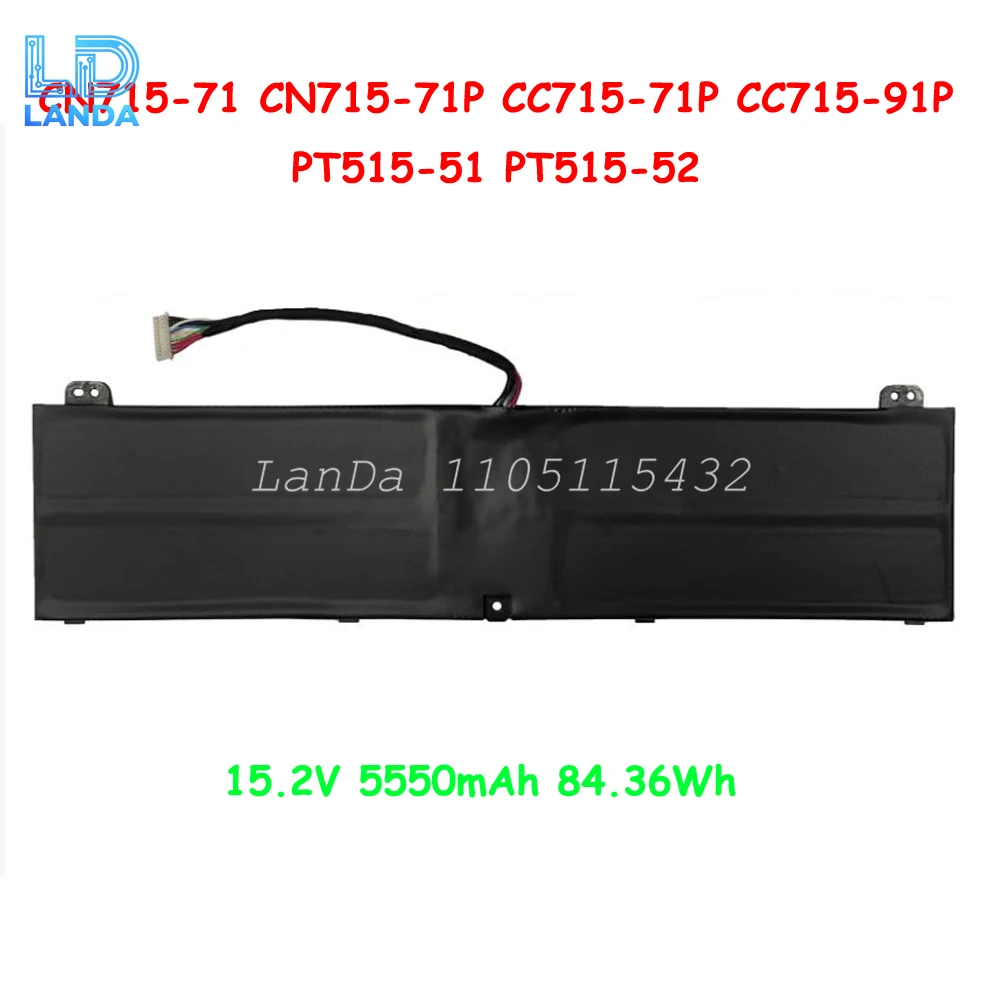

AP18JHQ Laptop Battery For ACER ConceptD 7 CN715-71 CN715-71P CC715-71P CC715-91P PT515-51 PT515-52 15.2V 5550mAh 84.36Wh New