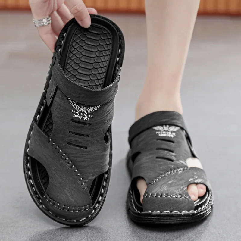 Sneakers Men Sandals Summer Shoes 2024 New Plus Size Mens Sandal Fashion Casual Outdoor Beach Slippers Breathable Wading Shoes