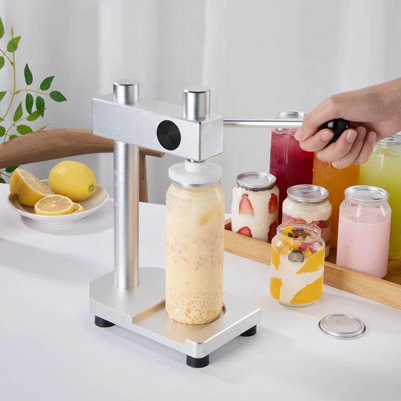 Mesin Penyegel Kaleng Minuman Manual dengan Tutup untuk Kaleng Hewan Peliharaan