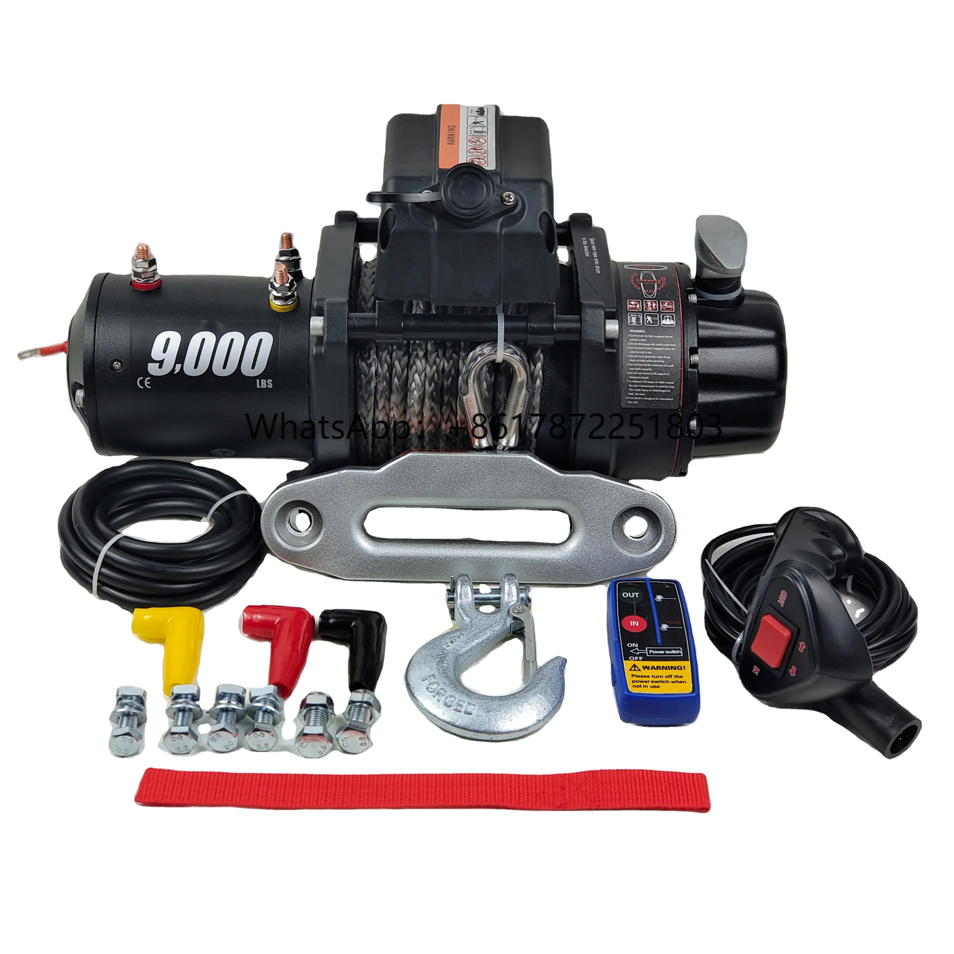 4wd 12v/24v Car Winches CE Approved 9000 lb Winch  Electric Winch 4x4