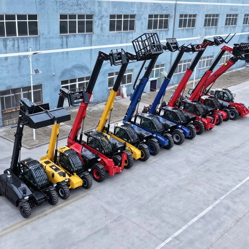 Rotating Telehandler 360 Degree Continuous Rotation Telescopic Forklift Heavy Load Telescopic Handler for Construction Site