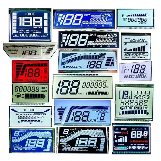 Customized Bulk Industrial Instrumentation & Home Appliances Display LCD Segment Display Screens