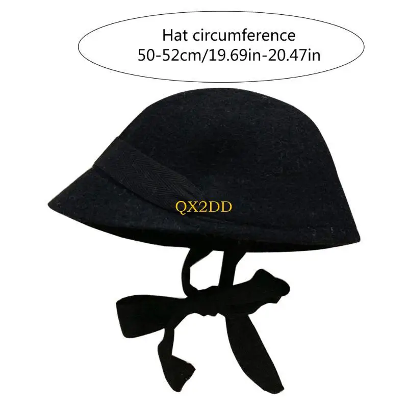 QX2D 2-6T Kids Ecuestre Cap Solid Brim Brim Perfect Headwear Lool Wool Bonner