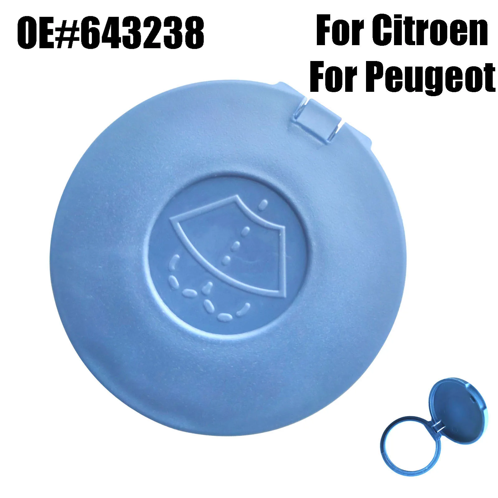 Windshield Washer Fluid Reservoir Tank Cap For Peugeot 307 308 Partner Expert Citroen C4 DS5 Jumpy Berlingo Replacement 643238