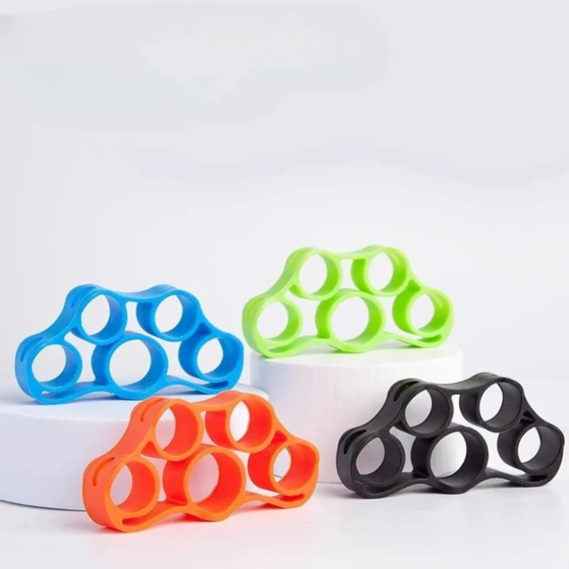 2 Stuks Siliconen Vijf Vinger Training Hand Expanders Sporter Pols Brancard Vinger Grijper Expander Sterkte Revalidatiehand