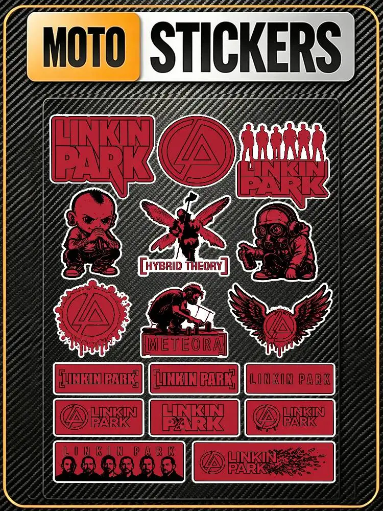 L-Linkin P-Park Durable Waterproof Reflective Decor Sticker Scratch Cover For Motorcycle Car Helmet Fridge Accessories