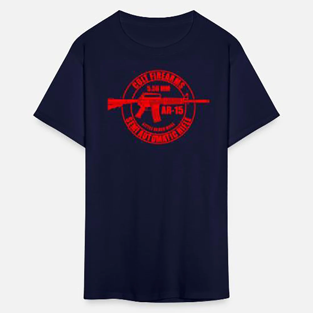 Retro AR-15 Semi-automatic Rifle T-Shirt New 100% Cotton O-Neck Short Sleeve Summer Casual Mens T-shirt Streetwear