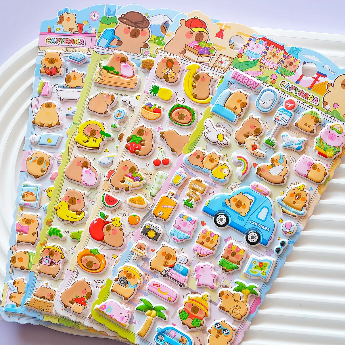 �y�Z�[�����z4������ �����J�s�o�� �n�[�h���[�J�[ ���C�t 3D �p�t�B�[�X�e�b�J�[ �X�N���b�v�u�b�L���O DIY �W���[�i�����O �L���[�g�ȕ��[�� ���L�X�e�b�J�[ �f�R���[�V�����p�i