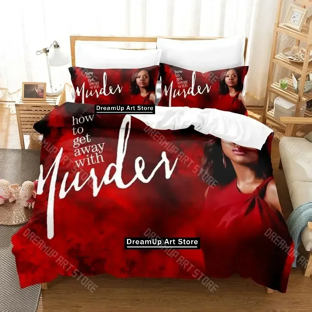 2026 3D Print TV Show How To Get Away With Murder Bedding Set Cartoon Anime Three-piece Set Adult Kid Bedroom Duvetcover Sets