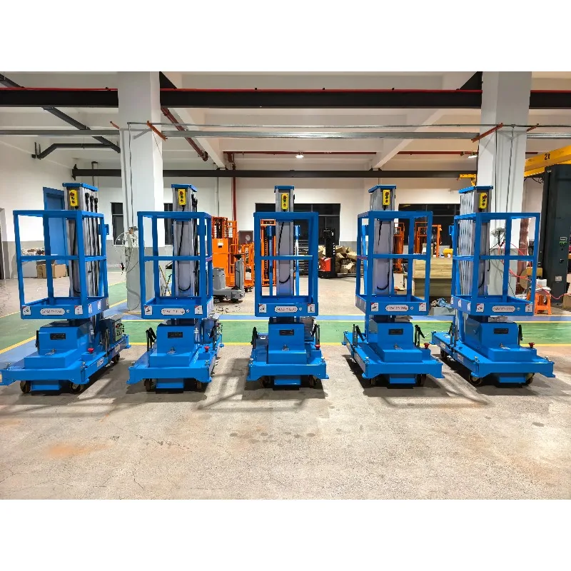 Customized Electric Single Mast Aluminium Alloy Folding Scissor-type Aerial Work Platform 6000mm Max Height ISO9001/CE Certified