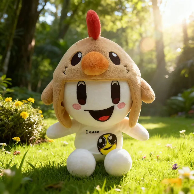 23CM lindo creativo PMishiann juguete de peluche con cabeza de pollo Animal relleno figura de Anime de dibujos animados colección periférica chico abrazando regalo