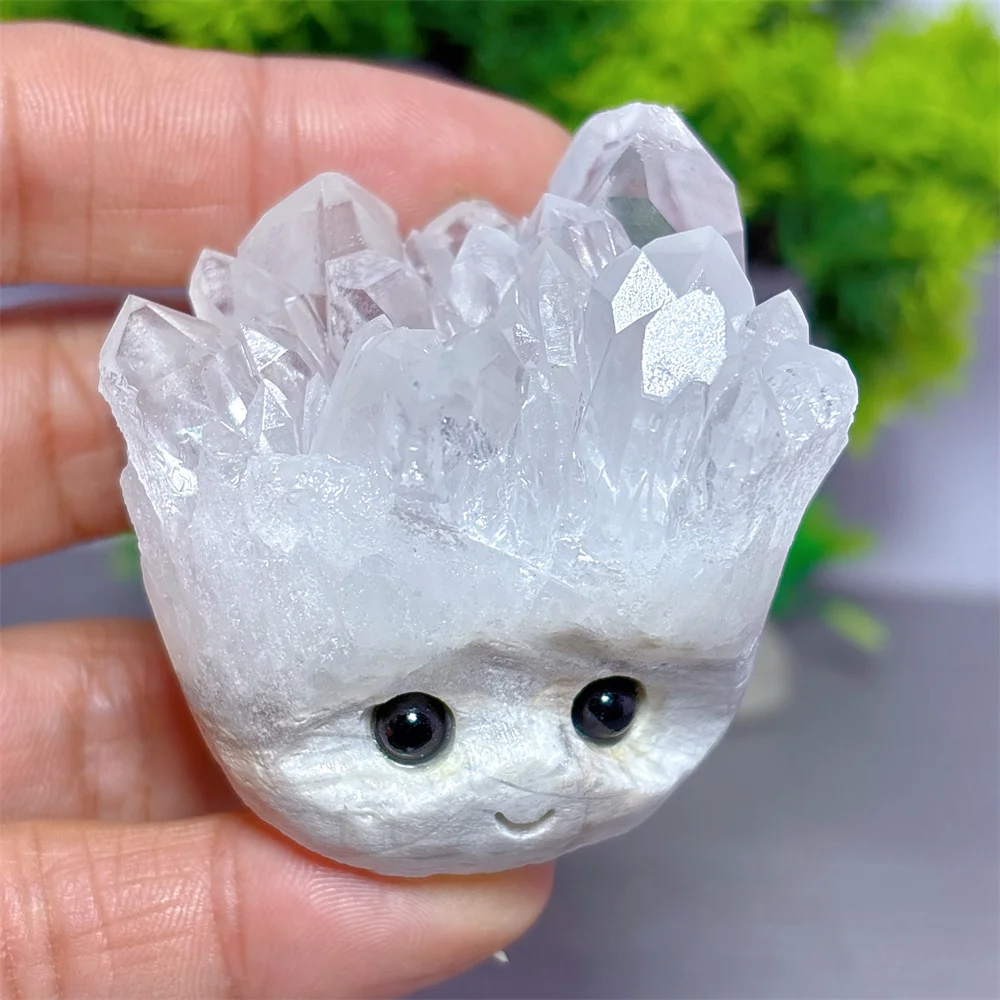 Clear Quartz Cluster Specimen Hedgehog Natural Crystal Home Decoritems Room decor Luck Quartz Stone Gifts Reiki Healing Energy