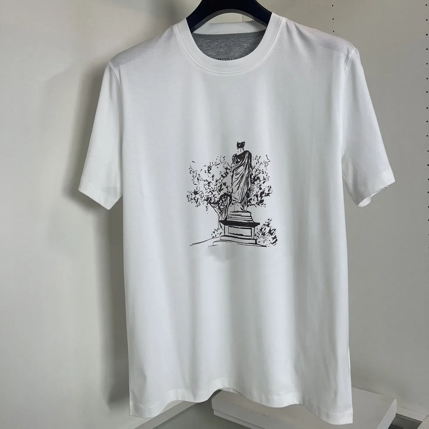 

Итальянская футболка BC 26SS с принтом, круглым вырезом, из мерсеризованного хлопка, с коротким рукавом