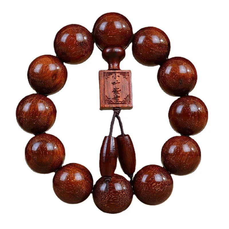 Zambia Natural Pterocarpus Santalinus Bracelet High Density Venus Old Buddhist Beads Bracelet Prayer Beads Wooden Bracelet