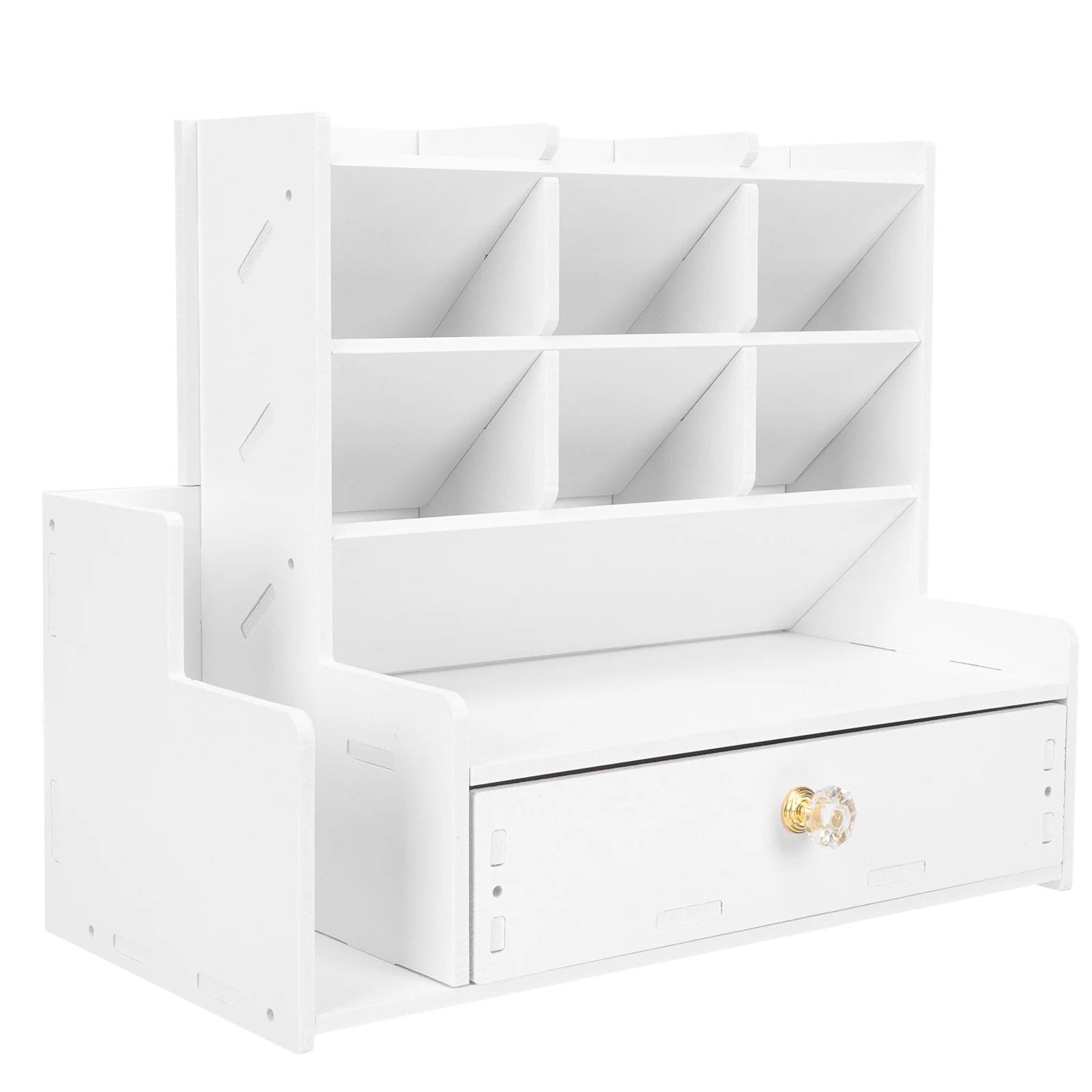 

Wooden Pen Storage Box Sturdy Lightweight Desk ganizer Multi Grid Container Colorful Pencil Holder Remote Control Storage